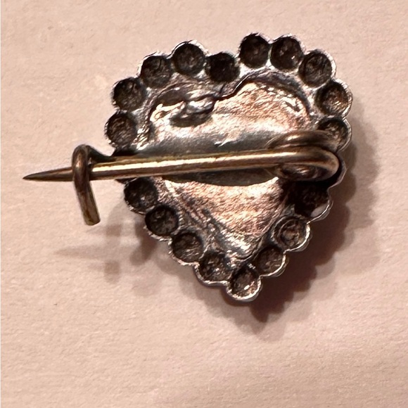 Vintage Silver Sweetheart Pin - Picture 2 of 3